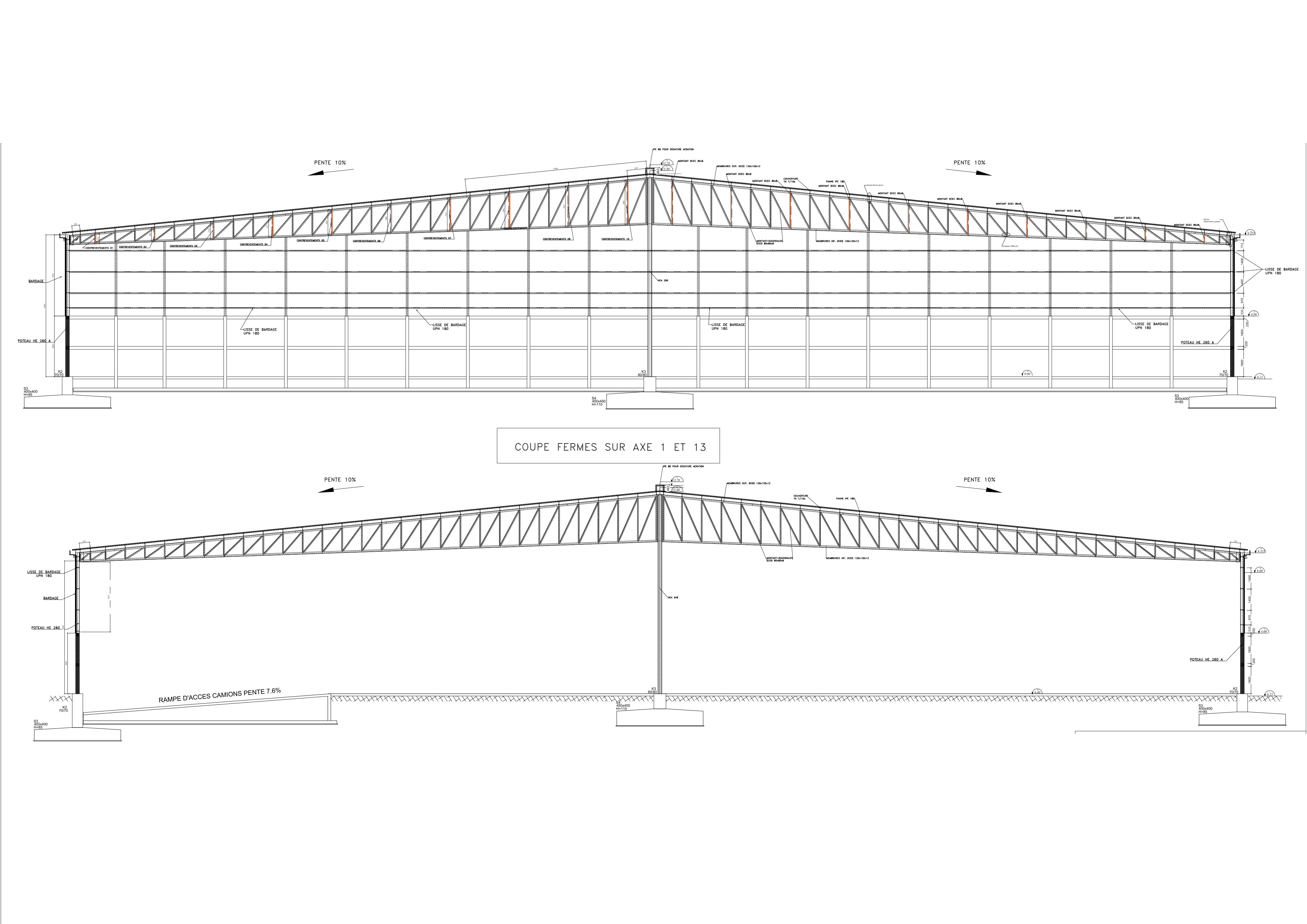 Steel Frame Aircraft Hangars PTH