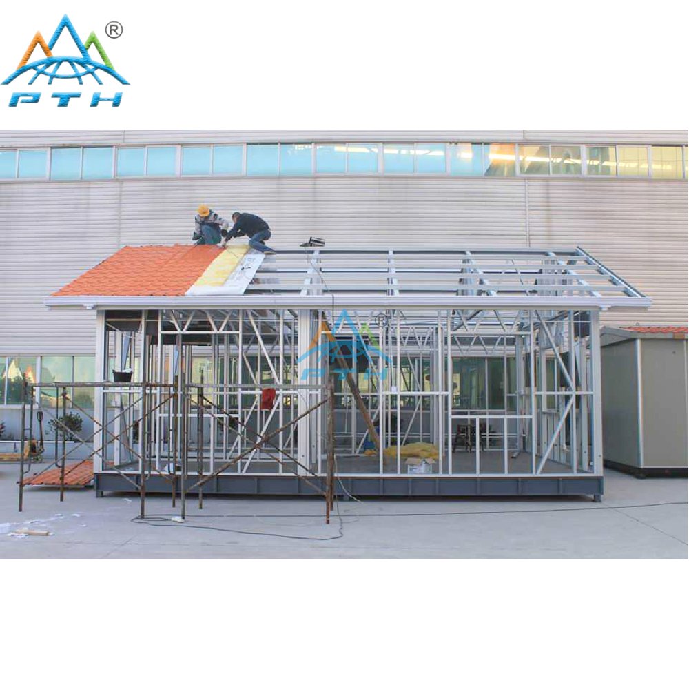 Low Cost Customized 1 bedroom prefab Light Steel Villa House China Suppliers