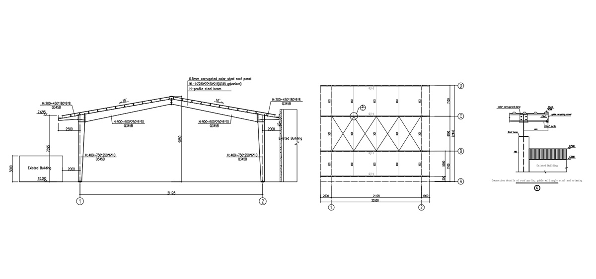 Philippines Prefab Warehouse Project Design Drawing-5